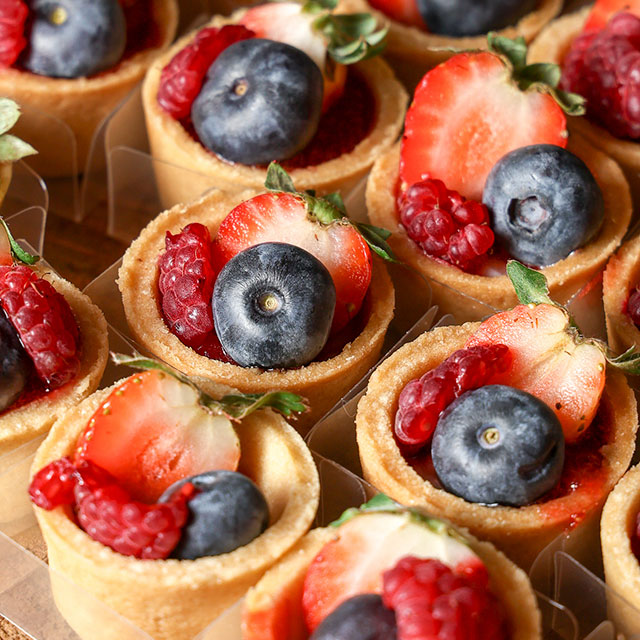 Mini Tortinha de Frutas Vermelhas